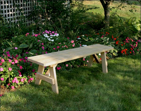 54" Treated Pine Traditional Garden Bench