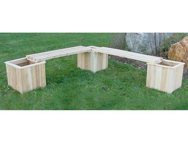 Cedar Planters Benches