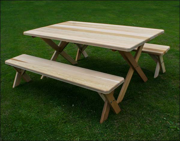 Cedar Picnic Table Benches
