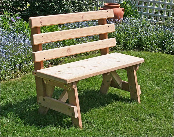 Cedar Backed Bench
