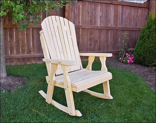 Treated Pine Curveback Rocking Chair