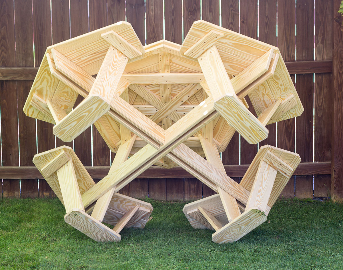 Treated Pine Kid's Octagon Picnic Table