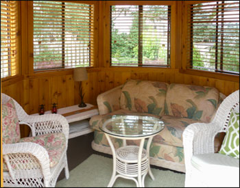  10 Cedar Octagon Cabana Interior shown