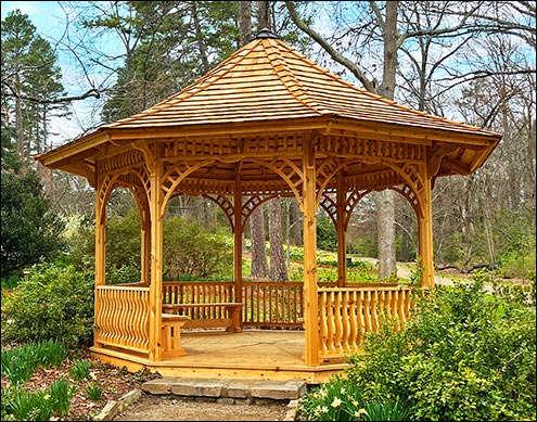 Custom 15 Western Red Cedar Octagon Gazebo