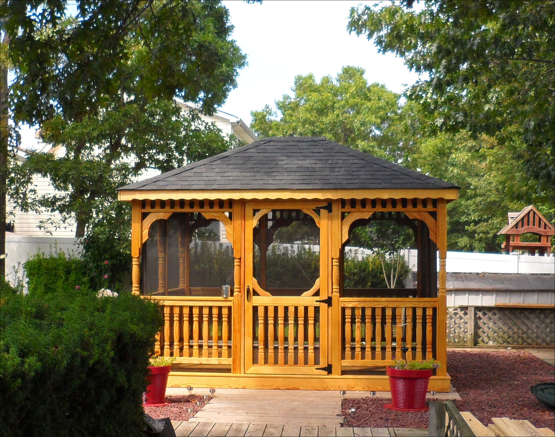 Customer s Photo 10 x 14 Treated Pine Rectangular Gazebo 