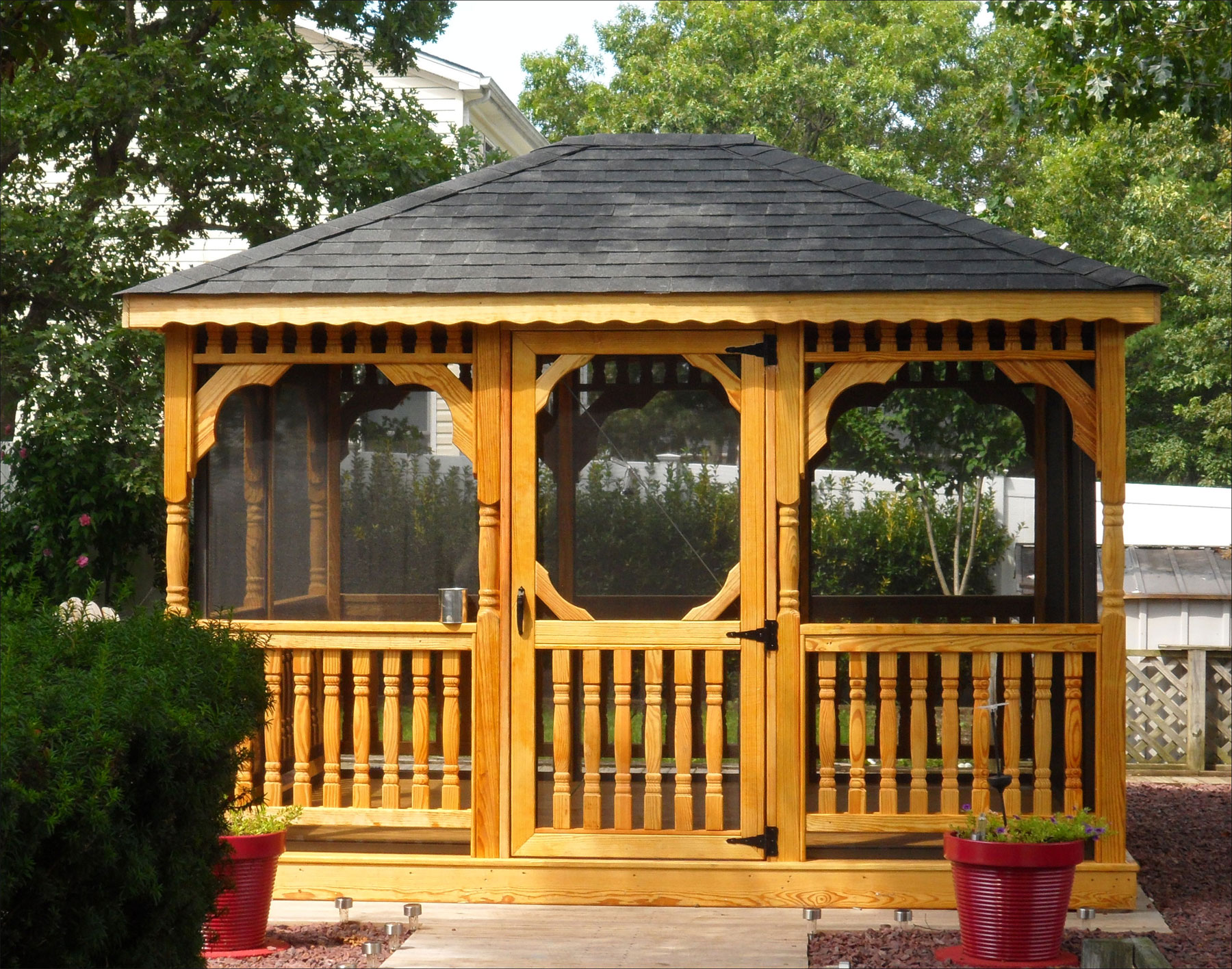 Customer s Photo 10 x 14 Treated Pine Rectangular Gazebo 