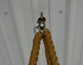 Rope Kit Shown Attached to the Ceiling.