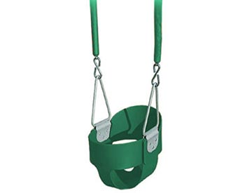 Child Swing Shown in Green.