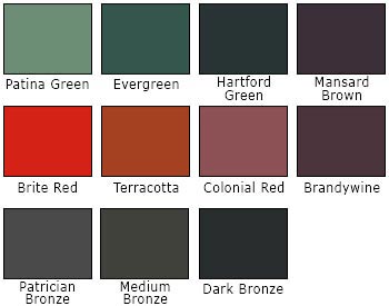 Metal Roof Colors - 24 Gauge<br>Page 2 of 2