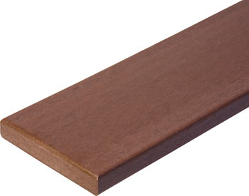 Recycled Plastic Planks shown in Brown.
