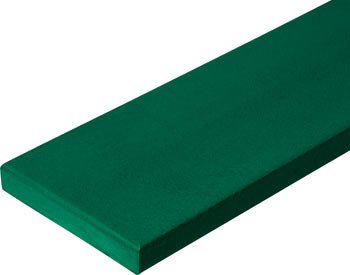 Recycled Plastic Planks shown in Green.