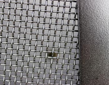 Spark Guard Netting Detail Shown in a Closeup.