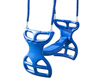 Glider Swing Shown in Blue.