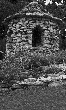 Old, stone gazebo