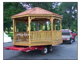 Treated pine gazebo