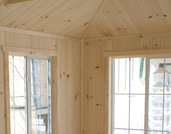 Cedar Paneled Ceiling