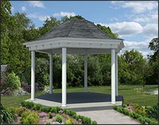 Vinyl Hexagon Gazebos