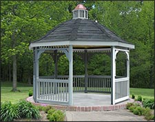 Vinyl Octagon Belle Roof Gazebos