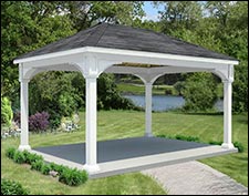 Vinyl Open Rectangle Gazebos