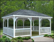 Vinyl Rectangle Gazebos