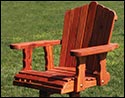 Eastern Red Cedar Swivel Glider