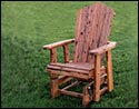 Eastern Red Cedar Glider Chair