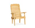 Treated Pine Contoured Arm Chair