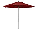 7.5' Octagon Commercial Vinyl Umbrella w/Aluminum Pole, Fiberglass Ribs, Pop-Up Lift and No Tilt