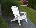 Poly Lumber Folding Adirondack Chair w/ 2 Cupholders