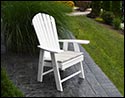 Poly Lumber Upright Adirondack Chair