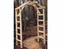 White Cedar Unstained Arched Arbor