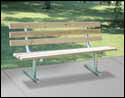 Portable Park Bench with Back