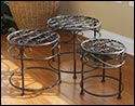 Circular Plant Stands (Set of 3)