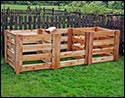 Renoir's Red Cedar 3-Compartment Compost Bin