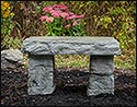Concrete Serenity Garden Bench