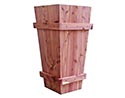 Eastern Red Cedar Tall Bucket Planter