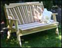 Red Cedar Classic Fanback Garden Bench