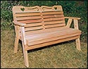 Red Cedar American Sweetheart Garden Bench