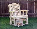 Treated Pine Starback Swivel Glider Chair