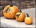 Concrete Stone Halloween Pumpkins (Set of 3)