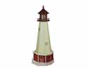 Poly Lumber/Wooden Hybrid Cape May Lighthouse Replica with Base