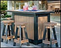 Poly Lumber 5 Pc. Island Classic Bar Set w/ Swivel Barstools