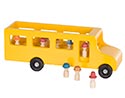 Maple School Bus with People