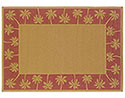 Lanai Palm Rug - Rust