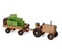 Large Toy Tractor w/ Wagon
