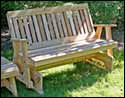 Red Cedar English Garden Glider