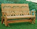 Treated Pine 6' Heart Glider