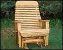 Treated Pine Single Extra Wide Easy Glider
