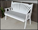 Southern Yellow Pine Fanback Garden Bench