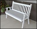 Southern Yellow Pine Traditional English Garden Bench